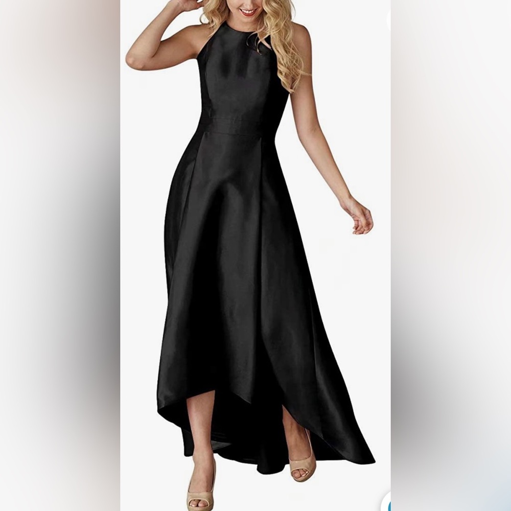 NWT Satin High Low Evening Gown